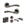 Status Texas Door Handle Pack (Bathroom Set - 3