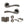 Status Texas Door Handle Pack (3 Lever Lock Set - 3
