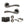 Status Texas Door Handle Pack (3 Lever Lock Set - 2.5
