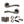 Status Texas Door Handle Pack (Euro Lock Set - 3