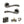 Status Texas Door Handle Pack (Latch Set - 3