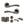 Status Texas Door Handle Pack (Bathroom Set - 3