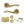 Status Texas Door Handle Pack (3 Lever Lock Set - 2.5
