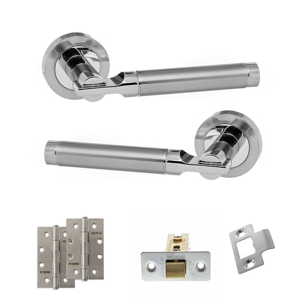 Status Dakota Door Handle Pack (Latch Set - 3" CE Latch, 4" Slim Knuckle Hinges x2) by Atlantic Hardware