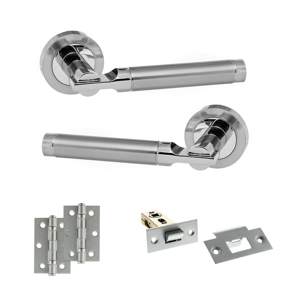 Status Dakota Door Handle Pack (Latch Set - 2.5" Latch, 3" Hinges x2) by Atlantic Hardware