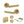 Status Carolina Door Handle Pack (3 Lever Lock Set - 2.5