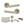 Status Carolina Door Handle Pack (Bathroom Set - 3
