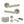 Status Carolina Door Handle Pack (Bathroom Set - 2.5