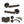 Status Carolina Door Handle Pack (Bathroom Set - 2.5