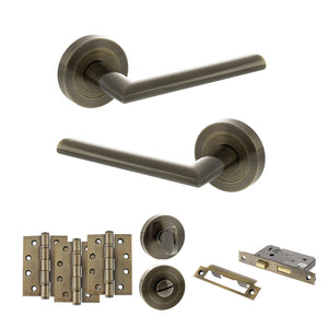 Status Alabama Door Handle Pack (Bathroom Set - 2.5