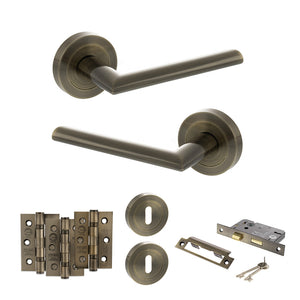 Status Alabama Door Handle Pack (3 Lever Lock Set - 2.5