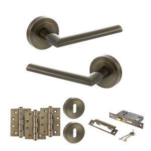 Status Alabama Door Handle Pack (3 Lever Lock Set - 2.5