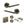 Status Alabama Door Handle Pack (3 Lever Lock Set - 2.5
