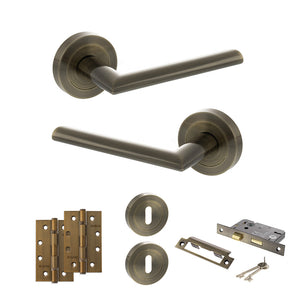Status Alabama Door Handle Pack (3 Lever Lock Set - 3