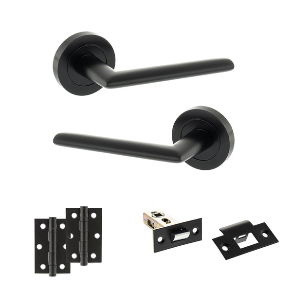 Status Alabama Door Handle Pack (Latch Set - 2.5" Latch, 3" Hinges x2) by Atlantic Hardware