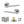Status Alabama Door Handle Pack (Latch Set - 3