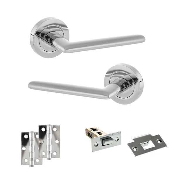 Status Alabama Door Handle Pack (Latch Set - 2.5" Latch, 3" Hinges x2) by Atlantic Hardware