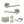 Status Alabama Door Handle Pack (3 Lever Lock Set - 3