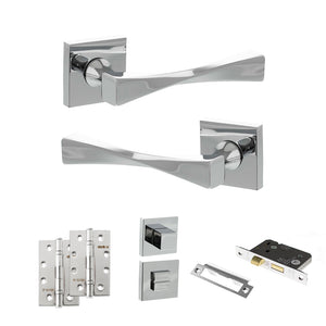 Senza Pari Guido Door Handle Pack (Bathroom Set - 2.5