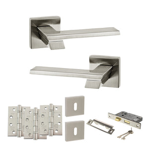 Senza Pari Giovanni Door Handle Pack (3 Lever Lock Set - 2.5