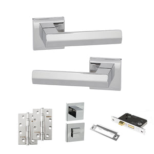 Senza Pari Davoli Door Handle Pack (Bathroom Set - 2.5