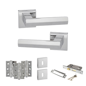 Senza Pari Davoli Door Handle Pack (3 Lever Lock Set - 3