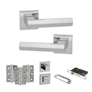 Senza Pari Davoli Door Handle Pack (Bathroom Set - 2.5