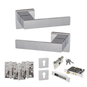 Senza Pari Panetti Door Handle Pack (Euro Lock Set - 3