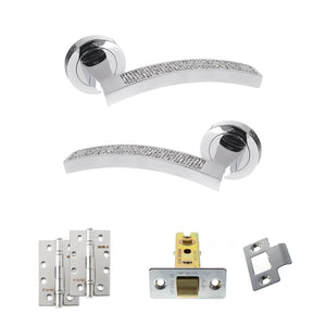 Senza Pari Crystal Door Handle Pack (Latch Set - 2.5