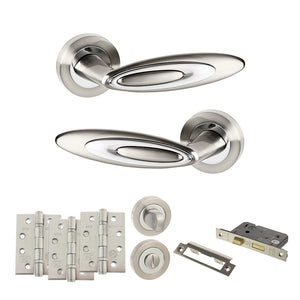 Senza Pari Elisse Door Handle Pack (Bathroom Set - 2.5
