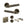 Senza Pari Andretta Door Handle Pack (Bathroom Set - 3