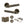Senza Pari Andretta Door Handle Pack (3 Lever Lock Set - 3
