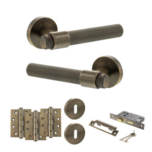 Senza Pari Andretta Door Handle Pack (3 Lever Lock Set - 2.5