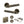 Senza Pari Andretta Door Handle Pack (3 Lever Lock Set - 3