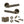 Senza Pari Andretta Door Handle Pack (Euro Lock Set - 3
