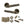 Senza Pari Andretta Door Handle Pack (Euro Lock Set - 3