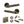 Senza Pari Andretta Door Handle Pack (Euro Lock Set - 3