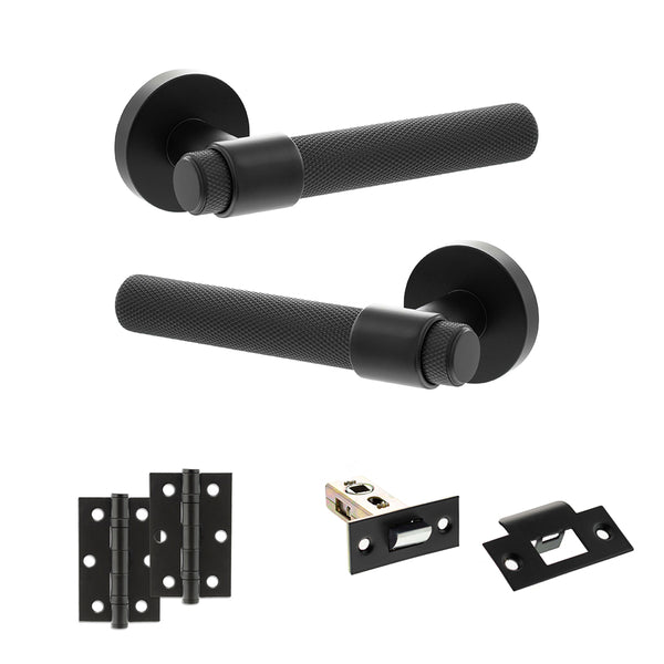 Senza Pari Andretta Door Handle Pack (Latch Set - 2.5" Latch, 3" Hinges x2) by Atlantic Hardware