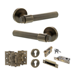 Senza Pari Fasana Door Handle Pack (Euro Lock Set - 3
