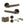 Senza Pari Fasana Door Handle Pack (Bathroom Set - 2.5