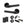 Senza Pari Fasana Door Handle Pack (Euro Lock Set - 3