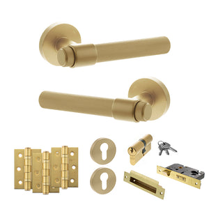 Senza Pari Fasana Door Handle Pack (Euro Lock Set - 2.5