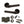 Senza Pari Fasana Door Handle Pack (Euro Lock Set - 3