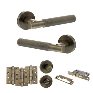 Senza Pari Rosarno Door Handle Pack (Bathroom Set - 2.5