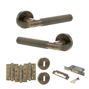 Senza Pari Rosarno Door Handle Pack (3 Lever Lock Set - 3