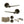 Senza Pari Laviano Door Handle Pack (Bathroom Set - 3