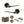 Senza Pari Laviano Door Handle Pack (3 Lever Lock Set - 2.5