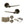 Senza Pari Laviano Door Handle Pack (3 Lever Lock Set - 3
