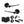 Senza Pari Laviano Door Handle Pack (Euro Lock Set - 3