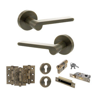 Senza Pari Darrio Door Handle Pack (Euro Lock Set - 3